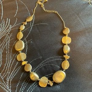 Lia Sophia Golden Nugget Necklace